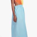 STAUD NWT  Color Block Maxi Open Back Poplin Dress Size XL Photo 4