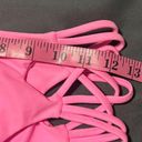 Bubblegum NEW  Pink Swim DAVI Bikini Bottom Strappy Cheeky Hot Pink Barbie Photo 6