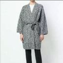 Vince  Marled Wool Blend Belted Gray Coat Photo 12