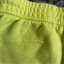 Lululemon  scuba sweatpant shorts electric lemon size 6 Photo 2