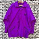 Vintage 90s SERAC purple nylon oversized windbreaker with roll up hood Size M Photo 0