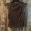 Crave fame NWT Fame women's embroidered brown top size medium (32) Photo 3