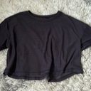 Old Navy Active wear Black Crop Tee Photo 0