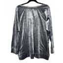 Juicy Couture Y2K  Rhinestone Velour Pullover Sweater Top Gray 2X Photo 4