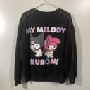 Sanrio  Kuromi x My Melody Crewneck Sweatshirt Size L Cute Photo 1