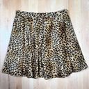 Mi Ami Mini Swing Skirt Women's Size Medium Cheetah Print Fully Lined Zippered Photo 4