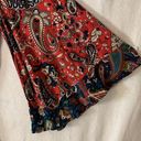 Flying Tomato  womens small red paisley boho dress flare bell sleeve cute fairy b Photo 6