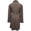 Apt. 9  brown tan herringbone wool belted coat size xl Photo 3