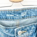 Old Navy  Womens Extra High Rise Wide Leg Ripped Knee Jeans Size 12 Blue Jamar Photo 4