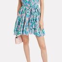 Rhode Nala Mini Dress Printed Cotton Blue Pink Floral Pop Size Large Photo 0