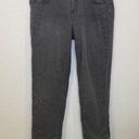 Eddie Bauer  Boyfriend Relaxed Leg Flannel Lined Gray Jeans EUC Sz 12 Women’s Photo 0