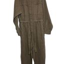 Good American  Army Green Utility Good Cinched Waist Jumpsuit Size Large Photo 2