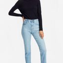 Everlane  the High Rise Cheeky Straight Jean Light Wash Button Fly Size 26 Waist Photo 0