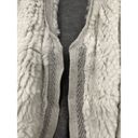 Vince Sz M Medium  Grey Rex Rabbit Fur Sleeveless Sweater Vest V314276252 Photo 4