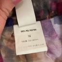 Badgley Mischka Camila Pleated Sheer Dress Size M Medium Floral Photo 2