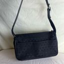 Liz Claiborne Crazy Horse by  Tapestry Bag Shoulder Strap Black Fleur de Lis Photo 6