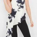 White House | Black Market White House Asymmetric Floral Black and White Bustier 0 Photo 0