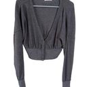 Urban Outfitters Gray Cropped Cardigan with front buttons SZ M Photo 0