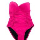 DKNY  Women's Orchid Solid Pink Ruched One Piece Swimsuit 12 New NWT Photo 0