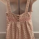 Juicy Couture Pale Pink Crochet Detailing A-line 100% Cotton Lined Mini Dress, size 0 Photo 2