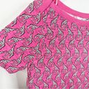 Boden USA NWT Boden Size 6 Georgia Pink Novelty Giraffe Print Short Sleeve T-Shirt Dress Photo 3