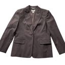 Talbots  Blazer Jacket Brown Size 8 Petite Stretch workwear business Wool Blend Photo 7