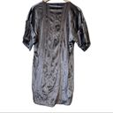 Pretty Little Thing  Silver Gray Velvet Rib Dress 6 Photo 4