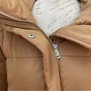 Mango  DUVET COAT Brown Puffer Quilted Down Parka Water Repellant Sz XL Photo 6