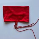 Beginning Boutique  Blake Crop Top in Red Satin Size S Photo 1