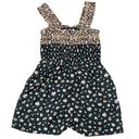 American Eagle  AE Floral Romper Size MEDIUM Black Ditsy Floral Photo 0