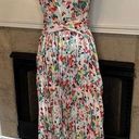 Floral Abstract One Shoulder Pleated Maxi Dress no tags size Medium Photo 0