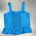 Rebecca Minkoff  Blue Tank Top Size Small Photo 9