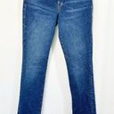 Good American  Good Classic Straight Leg Jeans in Blue280 Photo 3