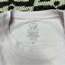 Ivory Ella  long sleeve back logo tee light lavender color white elephant Photo 4