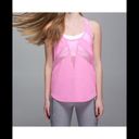 Lululemon  White If You’re Lucky Mesh Tank top in Bubble Gum pink Photo 6