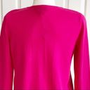 Old Navy  Cardigan Sweater Fuchsia Tan Geo Print Crew Neck Button Front Small NEW Photo 5