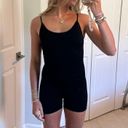 Forever 21 Black Ribbed Romper Photo 0