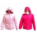 Faded Glory hot pink/pink reversible hooded puffer jacket, size XL 14/16 Photo 2