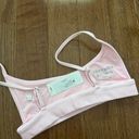 Frankie’s Bikinis NWT  Gavin Ribbed Scoop Bikini Top - love pink Photo 4