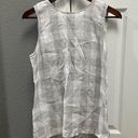 J.Jill  Grey Checkered Linen Tank Women Small Photo 0