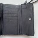 Vera Bradley Quilted Trifold Wallet Wristlet Black EUC Photo 5