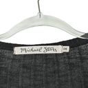 Michael Stars  Sz OS Women's Black Elbow Patches Button Down Duster Cardigan Photo 6