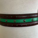 Oscar de la Renta  Vintage Double Buckle Leather Belt , M Photo 4