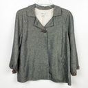 Coldwater Creek  Linen Blend Two Button  Lined Blazer Jacket, Size Medium Photo 0