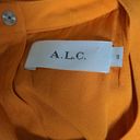 ALC Frank ALC Highneck Shane Dress Shift Orange Mini Halter Sleeveless Ruffle Layer Silk 8 Photo 6