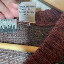 City Streets  Sweater Vest Grandpacore Womens Large Burgundy Gray Wool Blend Photo 3