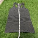 LULULEMON Swiftly Tech Racerback Tank Top Hyper Stripe Black/ White Sz 4 Black Photo 6