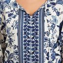 Bloomchic Size 14 - 16 • 1x •  • Boho Print Knot Neck Lantern Sleeve Blouse Photo 7