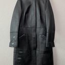 Akris  Black Lamb Nappa Leather Coat Photo 0