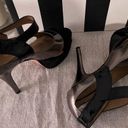 L.A.M.B. Gwen Stefani Platform Heels Blk/Gun Metal Strappy Shoes Sz 7 No Box Photo 10